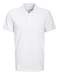 Polo-Shirt Unisex Mischgewebe weiß